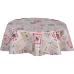 Nappe en toile cir�e ronde undo