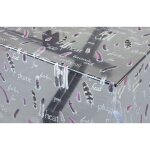 Nappe transparente moderne r�sistant aux taches diff�rentes tailles feuillet� pvc nappe de table cristal ...