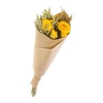 Naturalys - bouquet fleurs s�ch�es mix jaune d�co 50 cm