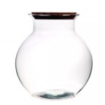 Terrarium en verre bouchon lige bose tulip 19x20