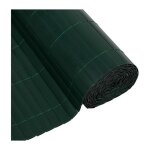Nature - canisse pvc double face 1 x 3 m - 1600 g / m - occultant 4 / 5 - anti - uv - vert