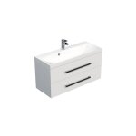 Naturel - meuble de salle de bain avec vasque cube way 100x40 cm blanc brillant (cube2100zbl)