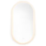 Naturel miroir led ovale salle de bain 60 x 120 cm ? 3 couleurs ? anti - bu�e ? capteur ? suspendu ? ...