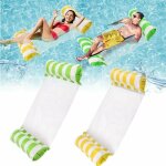 Nazalus - vente chaude - 2 pices lit flottant gonflable pliable, hamac d'eau, chaise longue piscine ...