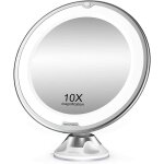 Nazalus - vente chaude - grossissant miroir maquillage 10x avec lumires led 1 joint  bille d'attache ...