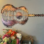 Nazalus - vente chaude - sculpture murale abstraite en mtal pour guitariste en fer - dcoration murale ...