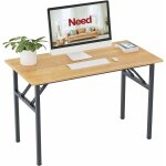 Need - bureau d'ordinateur informatique pliante 120x60cm table d'tude /  dner pliable pour maison ...