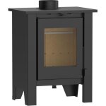 Nemaxx� h8 po�le � bois [noir] ? po�le de chemin�e 7, 6 kw pour b�ches chaleur efficace pour 60?90 m� ...