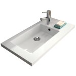 Neova - jamais utilise] plan vasque reducto blanc en rsine de synthse - a2305422