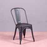 Nest dream - chaise en mtal - bistro - noir