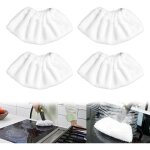 Nettoyage � la vapeur en microfibre pour la buse manuelle, ensemble de chiffons �ponge, housse en coton ...