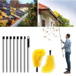 Nettoyeur de gouttire de 320 cm, outil de nettoyage de gouttire, quip de 8 nettoyeurs de gouttires ...