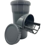 Nettoyeur de goutti�res avec filtre, diam�tre 110 mm, gris aquer