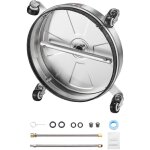 Nettoyeur haute pression 16, 5 pouces, accessoire en acier inoxydable, 4 000 psi, 4 roues, 2 buses et ...