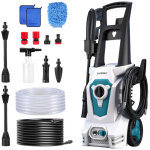 Nettoyeur haute pression �lectrique 125 bar brushles, ac220v / 50hz, d�bit : 390 l / h, poids : 5. 3 ...