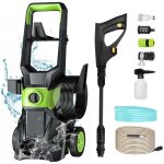 Nettoyeur haute pression �lectrique magicfox, avec pistolet haute pression r�glable, flexible 10m, canon ...