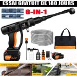 Nettoyeur haute pression sans fil 180 bars pour voiture jet water 3ah batteries Nettoyeur haute pression sans fil 180 bars pour voiture jet water 3ah batteries