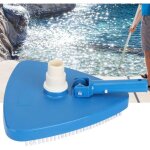Nettoyeur de piscine rotatif manuel triangulaire portable pond�r�e forme triangulaire piscine aspirateur ...