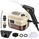 Nettoyeur vapeur multi - surfaces portable avec 6 accessoires, cran tactile, 6 niveaux rglables, 105 ...