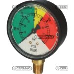 Manom�tre isom�trique � glyc�rine raccordement vertical �chelle 0 - 25 bar