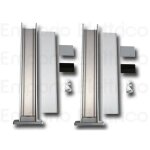 Nice 2 pcs colonnette aluminium h= 500mm pour 1 photocellule moyenne / grande era post pph1