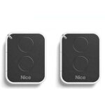 Nice ? lot de 2 t�l�commandes �metteur 2 canaux 433, 92 mhz ? compatible motorisations portail et garage ...