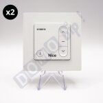 Nice domi w1 blanc - lot de 2 télécommandes murale bidirectionnel pour volets roulants - fréquence 433. ... Nice domi w1 blanc - lot de 2 télécommandes murale bidirectionnel pour volets roulants - fréquence 433. ...