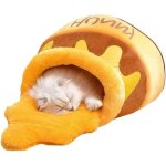 Niche chat, panier chat, lit chat, coussin chat, nid de chat en forme de miel, pour chats, petits chiens ...