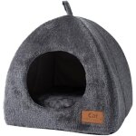 Niche chaude pour chat d'int�rieur - lavable - lit doux - maison pour chiots et petits chiens - fond ...