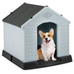 Niche pour chien imperm�able et ventil� avec bouche d'a�ration et plancher sur�lever, chenil pour chien ...