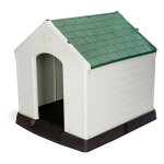Gardiun - niche pour chien moyen zeus plus 87x78x81 cm fabrique en rsine couleur beige / vert
