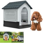 Niche pour chiens outdoor indoor niche pour chiens en plastique 65x56. 5x67cm niche pour animaux domestiques ...