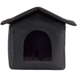 Niche d'extrieur pour chat facile  laver pliable avec coussin amovible rsistant aux intempries abri ...
