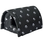 Niche d'ext�rieur pour chat r�sistante � l'hiver imperm�able et chaude maison d'animaux avec doublure ...