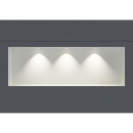Niche murale douche acier inox + 3 spots led, étagère rangement douche salle de bain encastrable nt309010x ... Niche murale douche acier inox + 3 spots led, étagère rangement douche salle de bain encastrable nt309010x ...