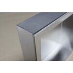 Niche murale de douche, tagre encastrable douche acier inox - 15x60x10cm - bs156010 acier inoxydable ...