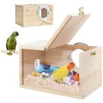 Nichoir en bois pour levage d'oiseaux de perroquet, nichoirs pour cages, nichoir transparent pour perruches, ...