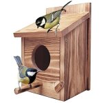 [jamais utilis]nichoir oiseaux exterieur mesange, voliere oiseaux exterieur bois, maison oiseaux exterieur ...