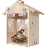 Nichoir  oiseaux extrieur  suspendre - cabane en bois avec fentre transparente pour observation - ...