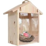 Nichoir � oiseaux avec ventouses puissantes pour fen�tre, nichoir pour m�sange et pinson, transparent ...