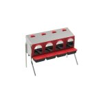 Suinga - nichoir  poules intrieur 4 dpartements 108x48x77 cm. pondoir mtallique d'intrieur avec ...