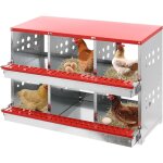 Nichoirs � poulet nichoir � 6 trous pour poulets avec collecte facile des ?ufs poulailler robuste pour ...