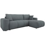 Bestmobilier - nicole - canap� d'angle r�versible 4 places convertible avec coffre en tissu