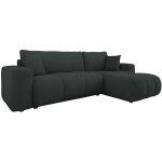 Bestmobilier - nicole - canap� d'angle r�versible 4 places convertible avec coffre en tissu