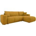 Bestmobilier - nicole - canap� d'angle r�versible 4 places convertible avec coffre en tissu