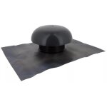 Nicoll - chapeau ventilation cd12 collerette d'�tanch�it� 45x33mm d125mm gris anthracite sans moustiquaire ...
