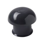 Nicoll - chapeau ventilation cd12 collerette d'tanchit 45x33mm d125mm gris anthracite sans moustiquaire ...