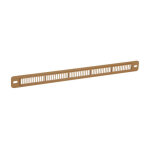 Grille plate mortaise 250x12 max. bois clair - nicoll