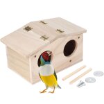 Nids d'oiseaux en bois pour animaux de compagnie, bote d'levage, accessoires pour perroquets, hirondelles ...