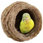 Nid d'oiseau, nid d'oiseau en paille tisse  la main, closerie, levage de grottes pour moineaux perroquet ...